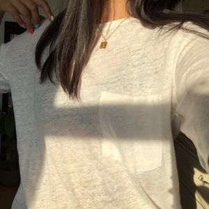 Roots XS Sara Top Shirt in Ivory *NEVER WORN*